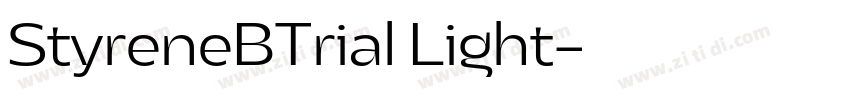 StyreneBTrial Light字体转换